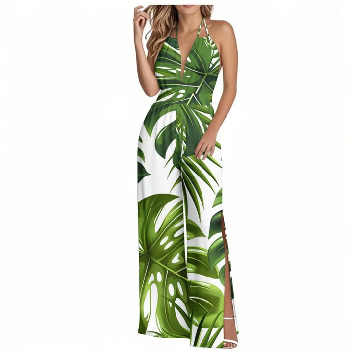 Sienna | Tropical Wide-Leg Jumpsuit