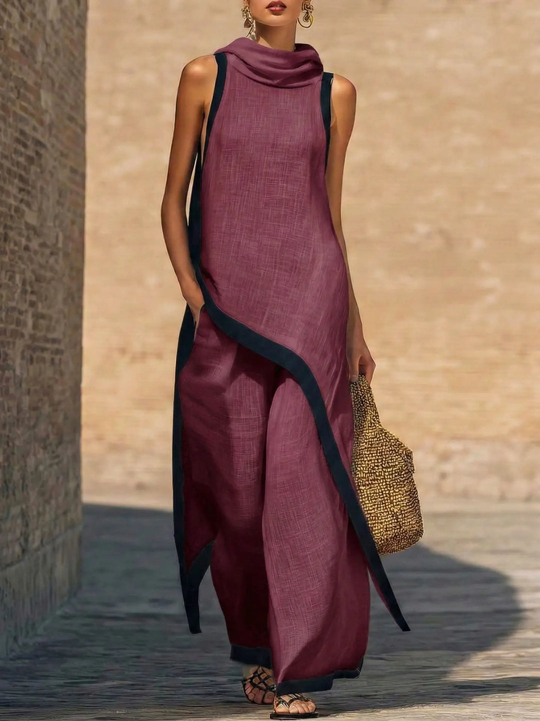 Reeve | Color-Block Maxi Dress