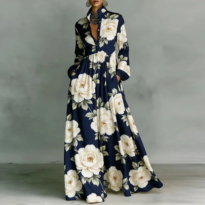 Sienna – Floral Button Maxi Dress
