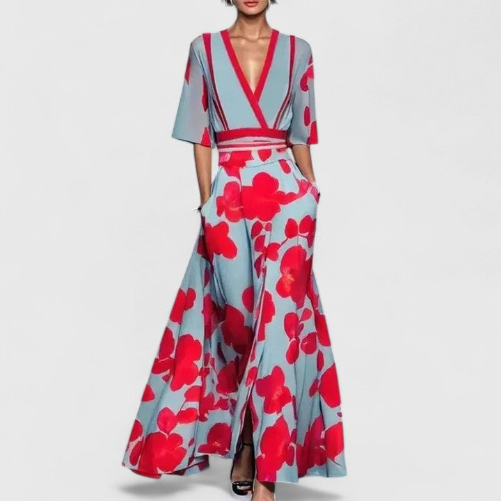 Aimee | Elegant Floral Maxi Dress