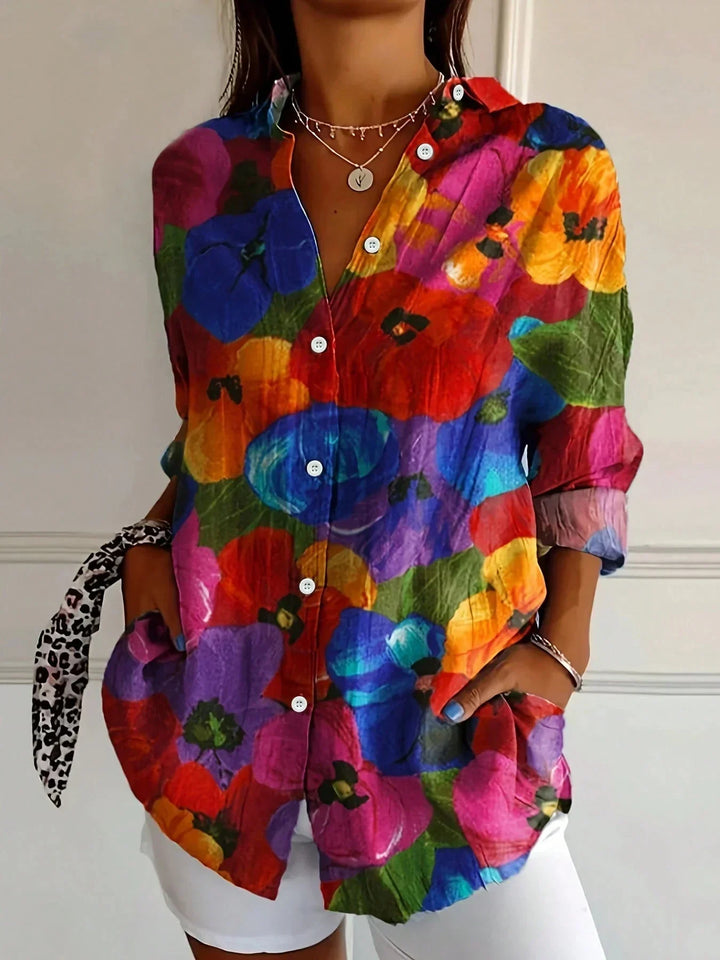 Terri | Colorful Printed Blouse