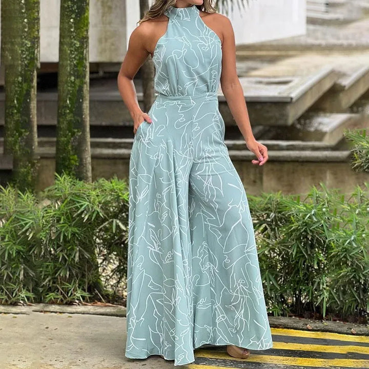 Bianca | Halter Wide-Leg Jumpsuit