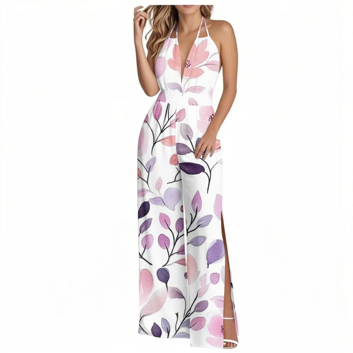 Sienna | Tropical Wide-Leg Jumpsuit