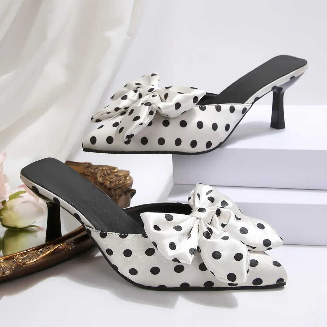 VIVIENNE POLKA-BOW HEELS