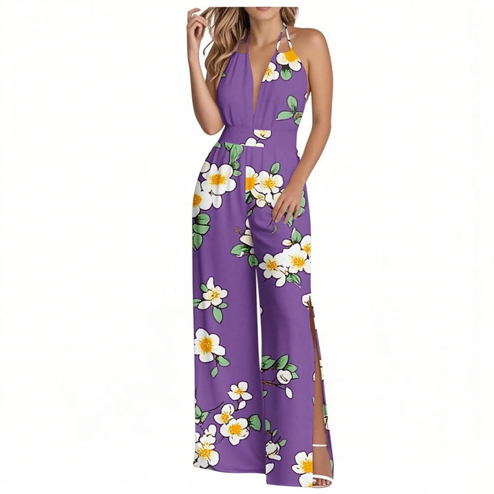 Sienna | Tropical Wide-Leg Jumpsuit