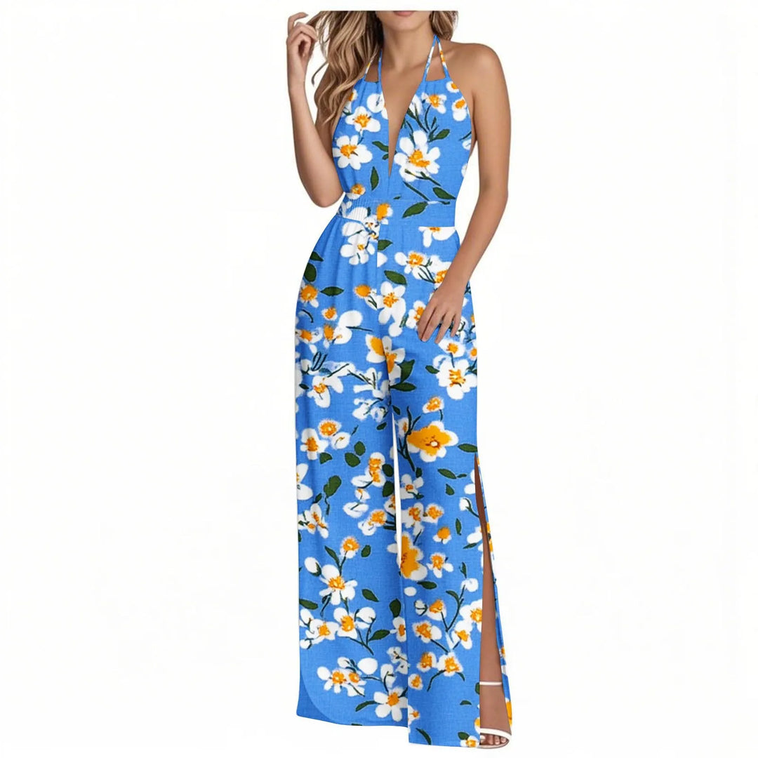 Sienna | Tropical Wide-Leg Jumpsuit