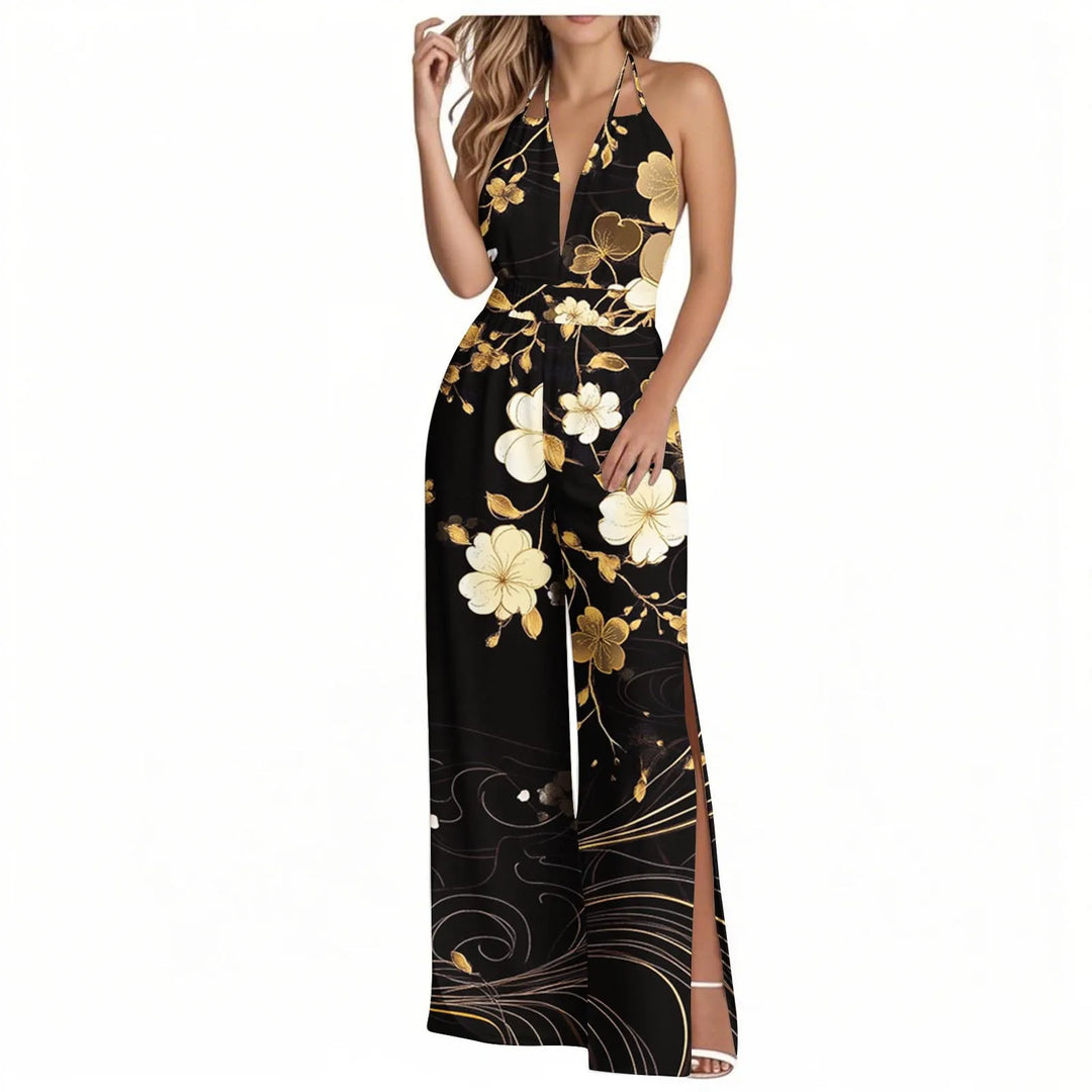 Sienna | Tropical Wide-Leg Jumpsuit