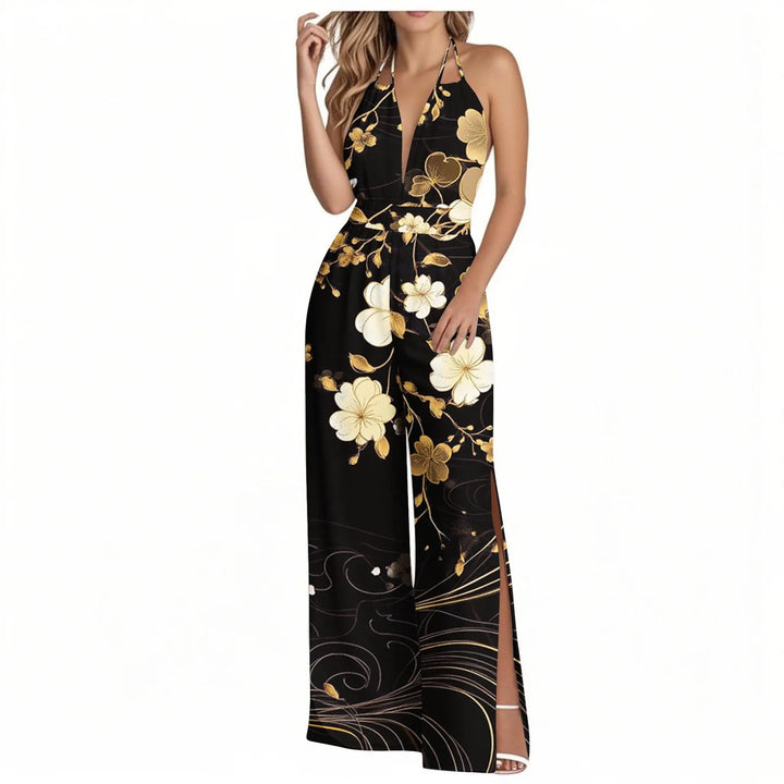 Sienna | Tropical Wide-Leg Jumpsuit