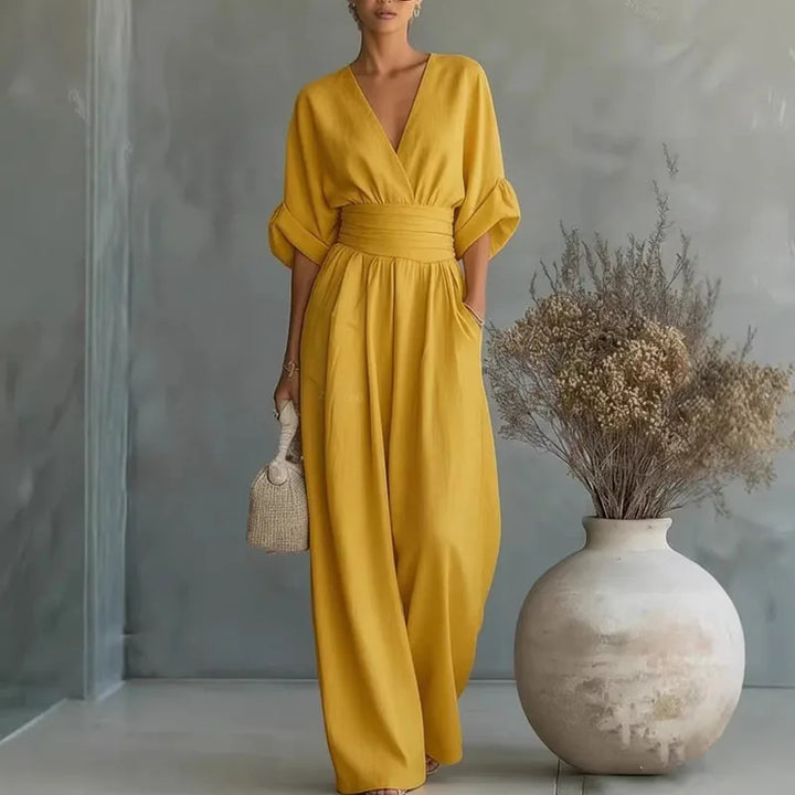Vivian | Wrap Wide-Leg Jumpsuit