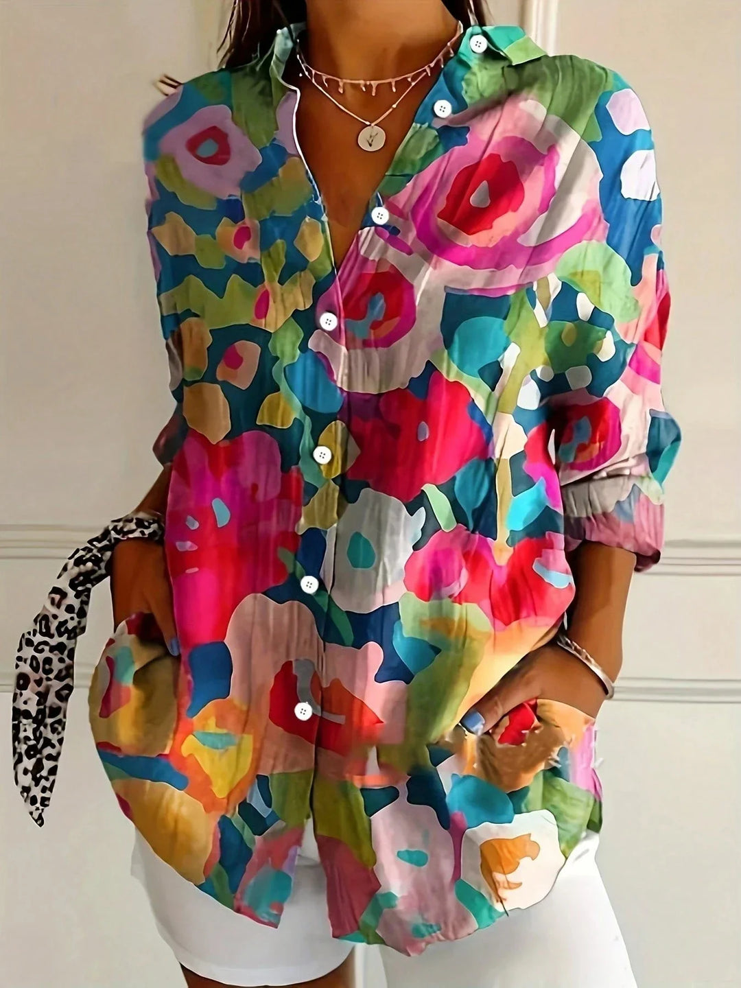 Terri | Colorful Printed Blouse