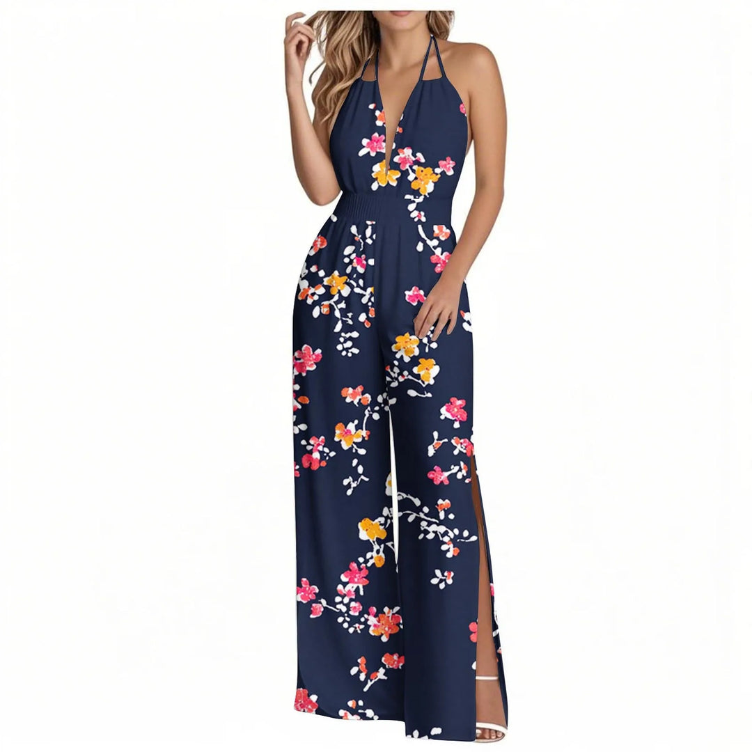 Sienna | Tropical Wide-Leg Jumpsuit