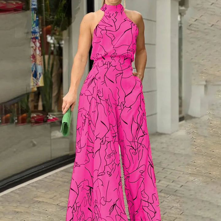 Bianca | Halter Wide-Leg Jumpsuit