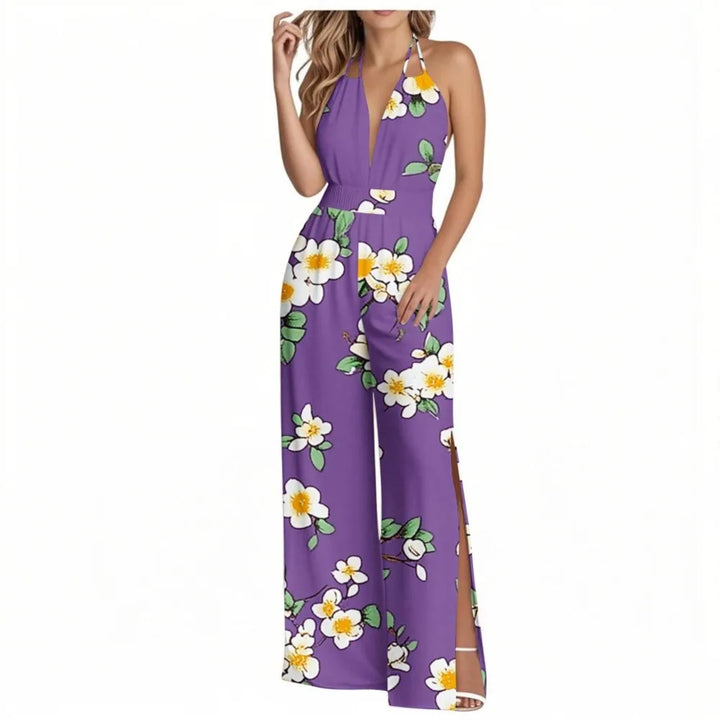 Sienna | Tropical Wide-Leg Jumpsuit