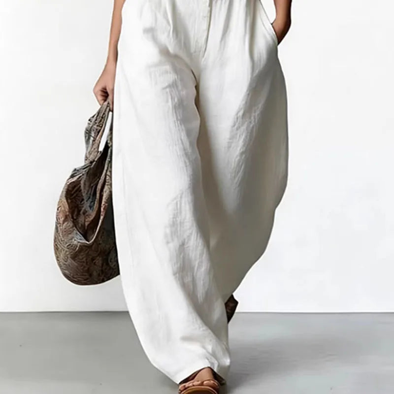 Tatum | Sleeveless Button-Front Jumpsuit