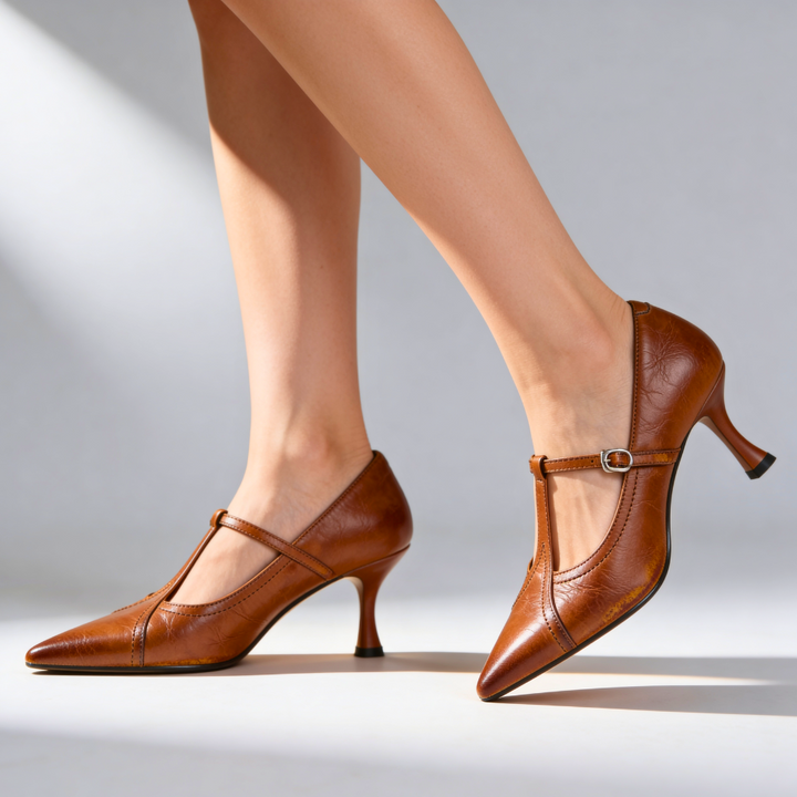MARSELLA GENUINE LEATHER HEELS