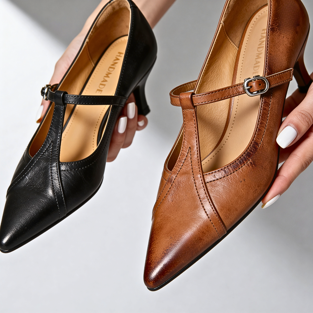 MARSELLA GENUINE LEATHER HEELS