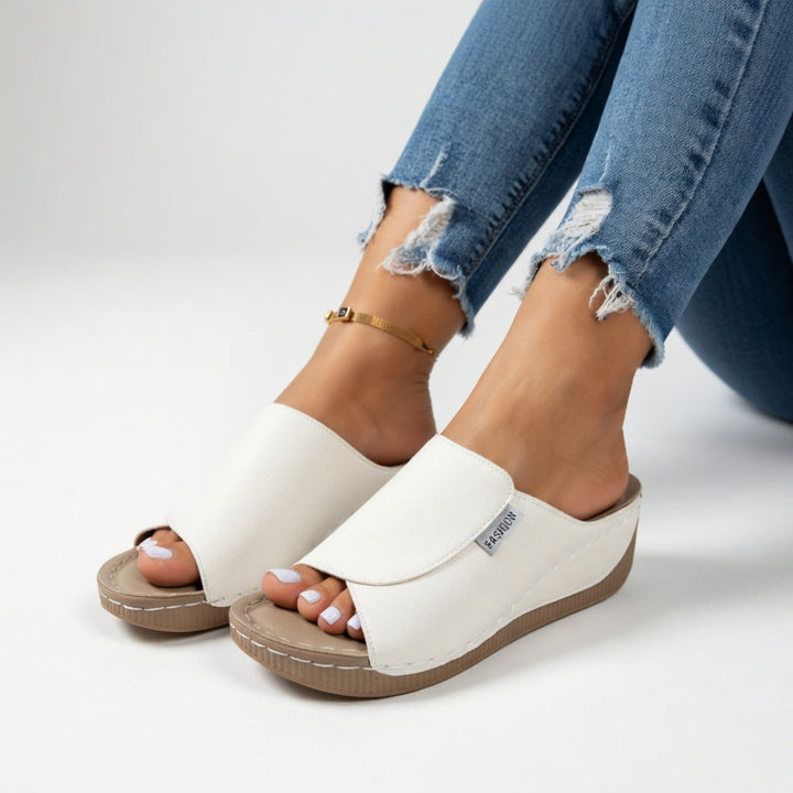 Nancy | Wedge Slide Sandal