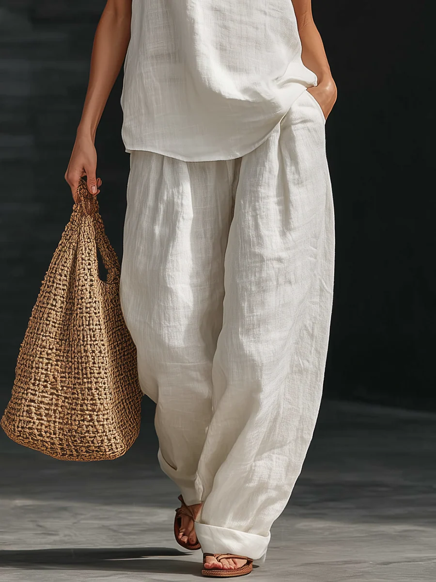 Zoë™ | Sleeveless Set with Wide-Leg Pants