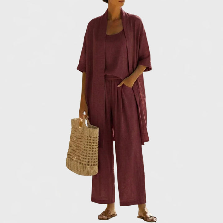 Lightweight Breathable Minimalist and Elegant 3-Piece Set