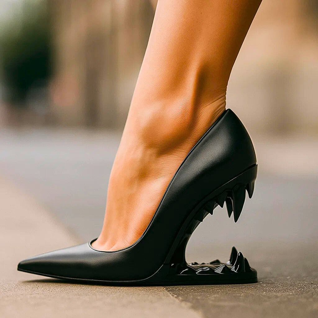 TALIA WOLF FANG HEELS