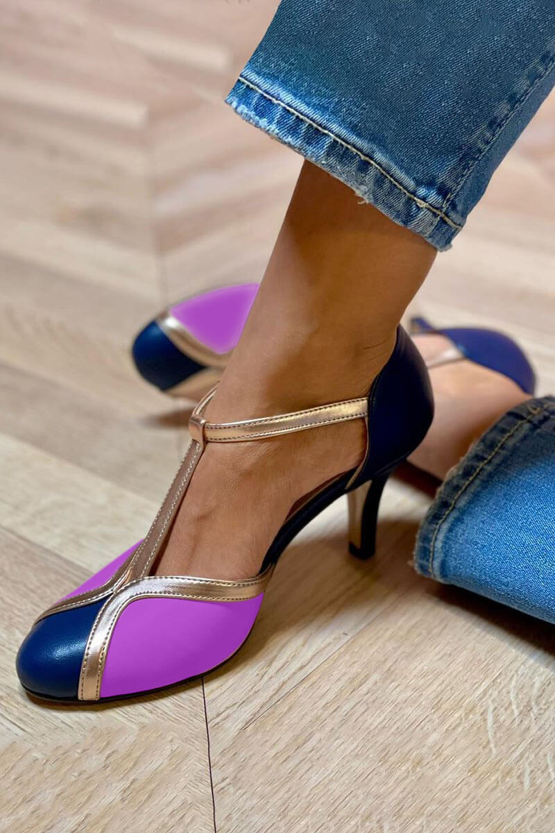 T-STRAP HEELS