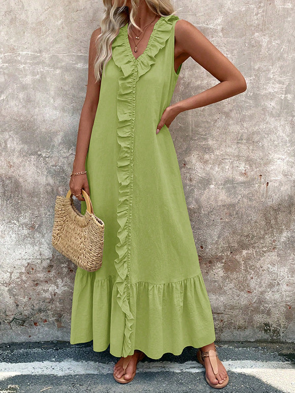 Celeste | Ruffle Maxi Dress