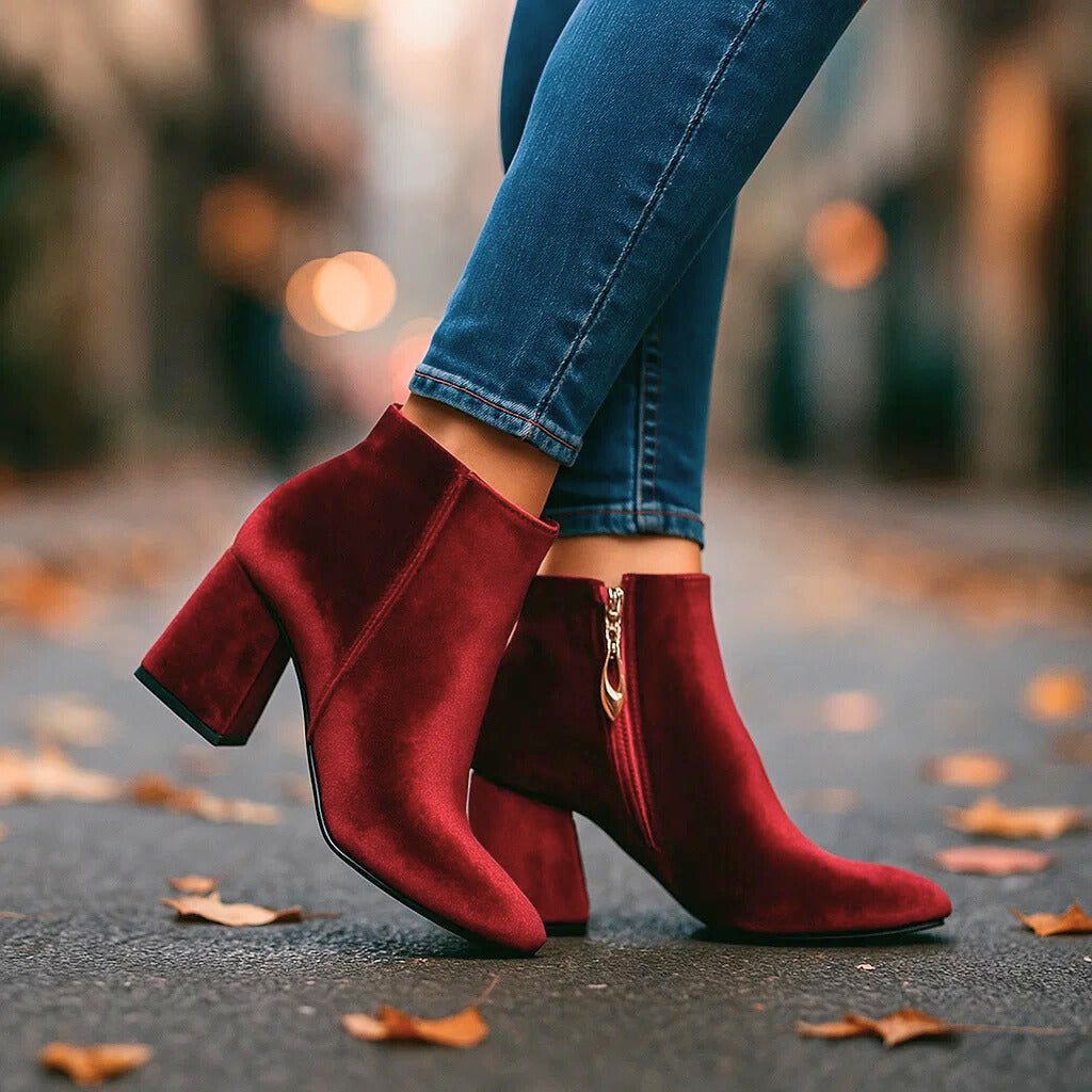 VALENTINA VELVET BOOTS