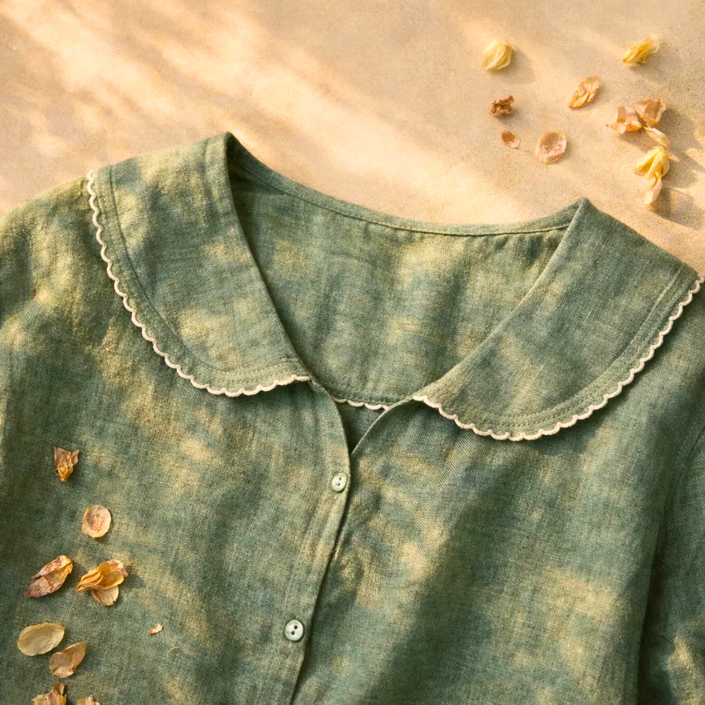 Lily | Soft Ruffle Button Blouse