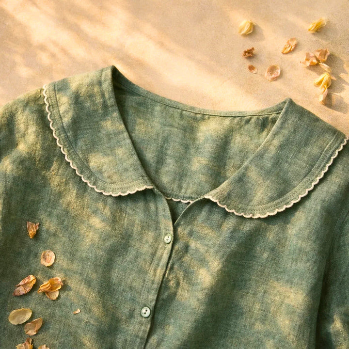 Lily | Soft Ruffle Button Blouse
