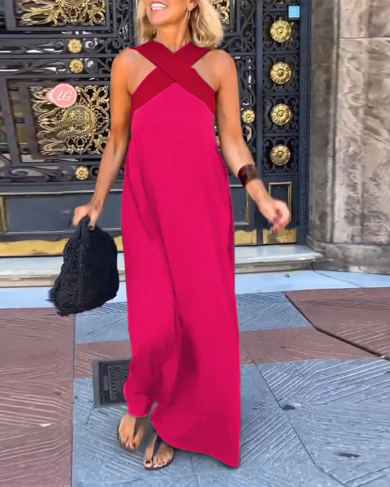 Aimee | Crossed Maxi Dress