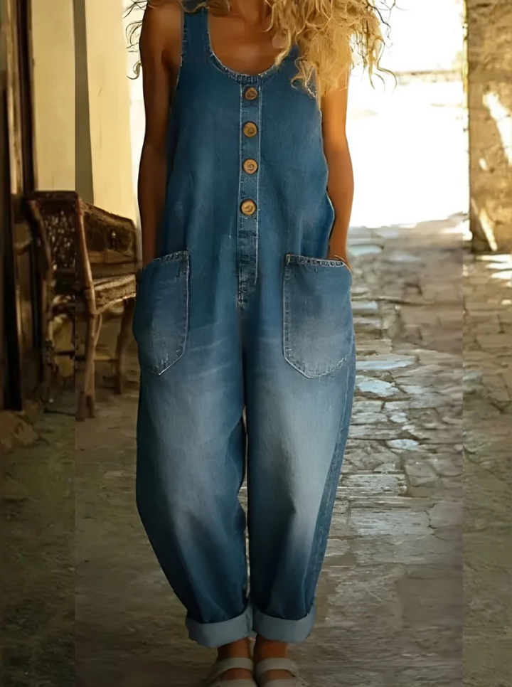 Saylor - Vintage Soft Denim-Look Overalls
