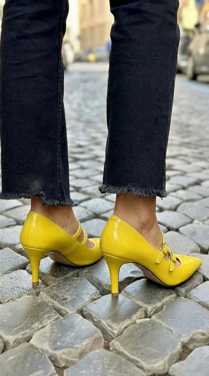 DOUBLE STRAP COURT SHOE