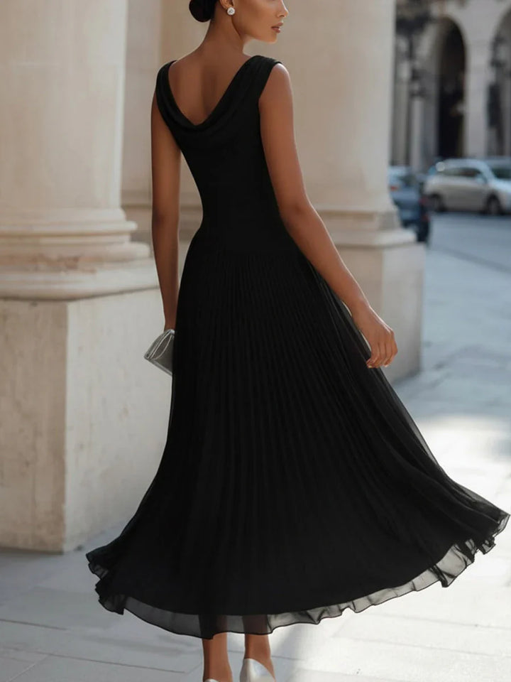 Gwendoline | Draped Neck Midi Dress
