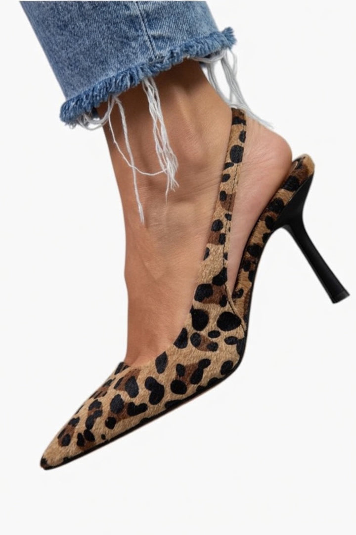 Blair | Leopard Slingback Heel