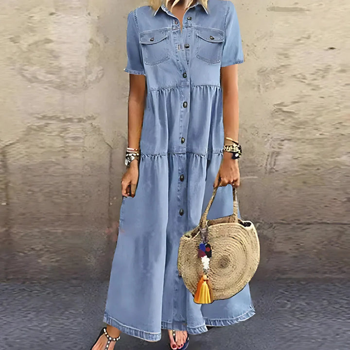 Lynda | Classic Holiday Maxi Dress