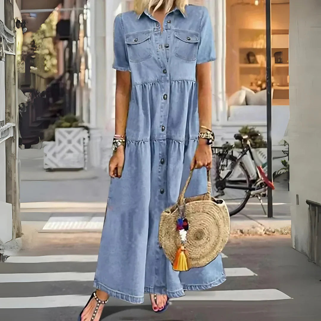 Lynda | Classic Holiday Maxi Dress