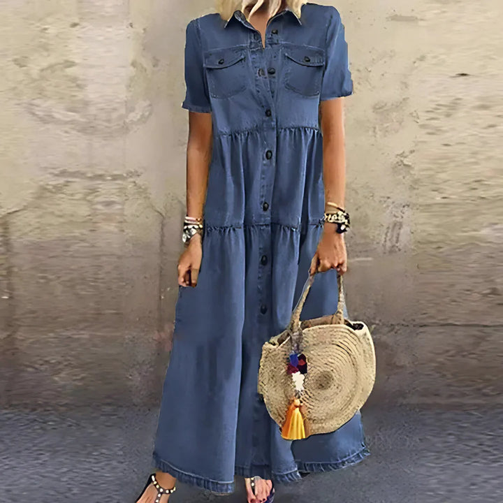 Lynda | Classic Holiday Maxi Dress