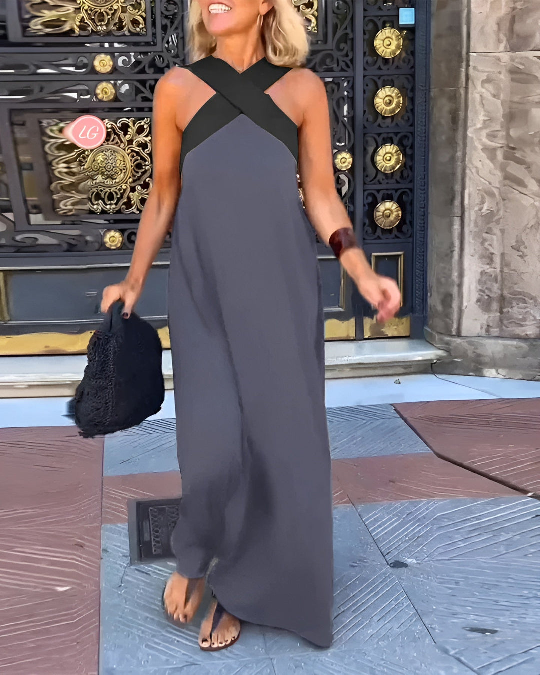 Aimee | Crossed Maxi Dress