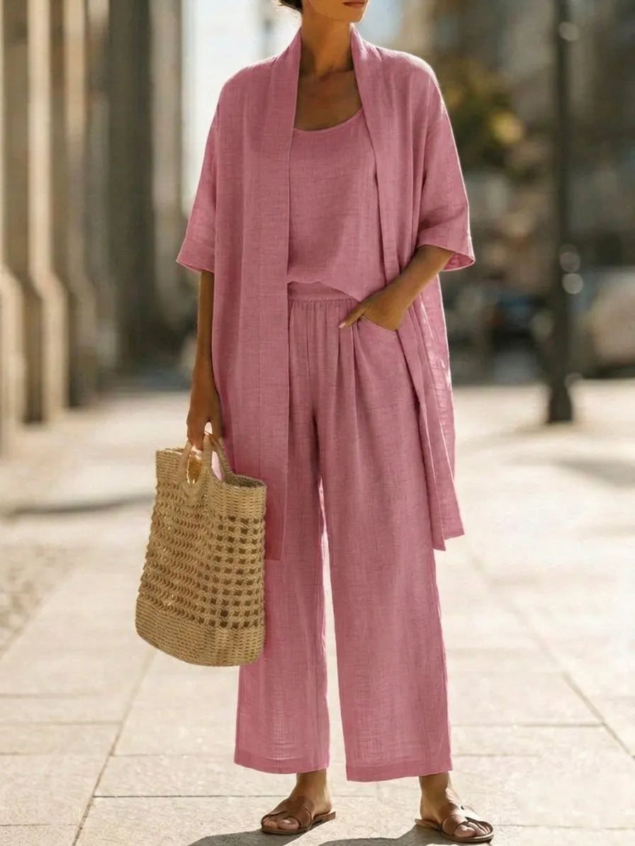 Lightweight Breathable Minimalist and Elegant 3-Piece Set