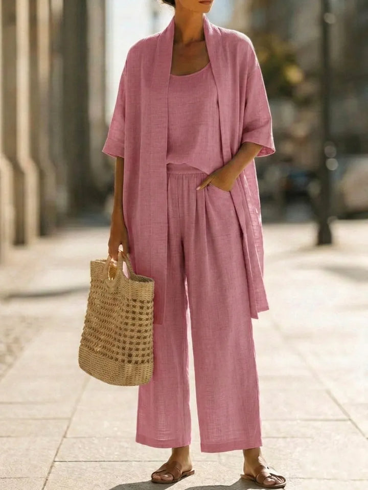 Lightweight Breathable Minimalist and Elegant 3-Piece Set