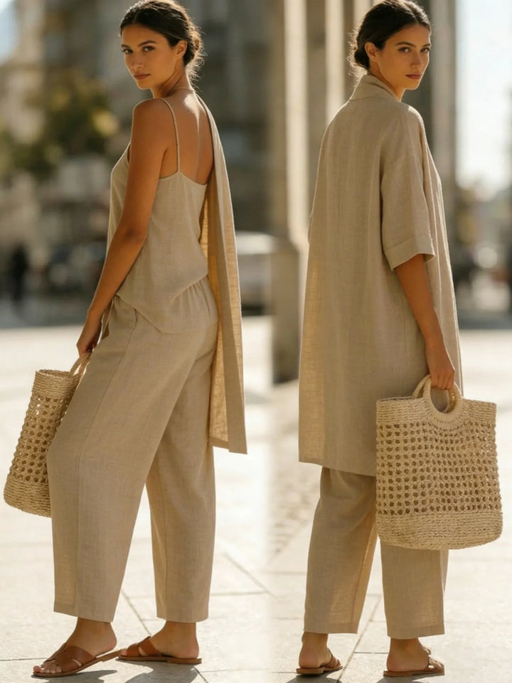 Lightweight Breathable Minimalist and Elegant 3-Piece Set