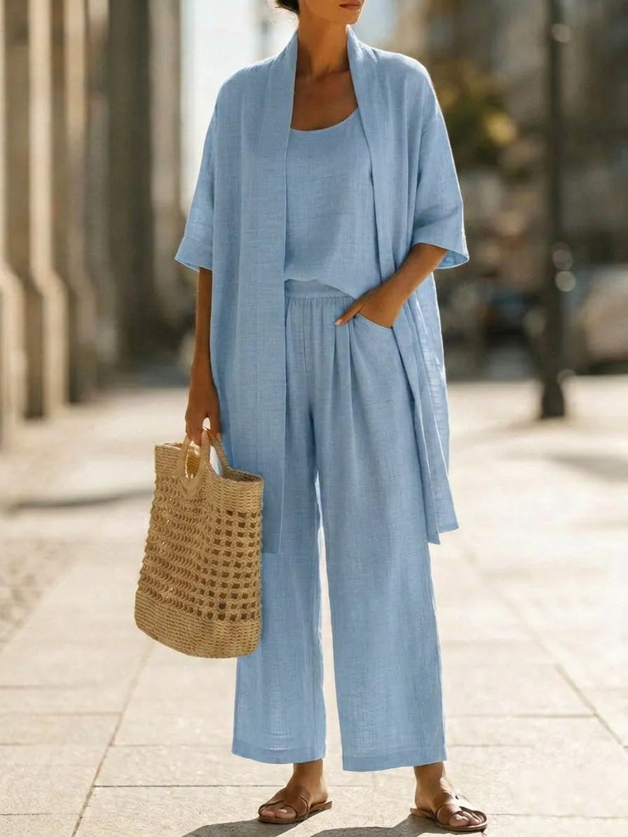 Lightweight Breathable Minimalist and Elegant 3-Piece Set