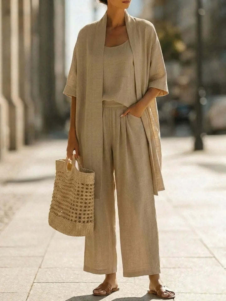Lightweight Breathable Minimalist and Elegant 3-Piece Set