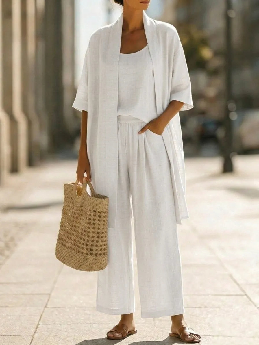 Lightweight Breathable Minimalist and Elegant 3-Piece Set