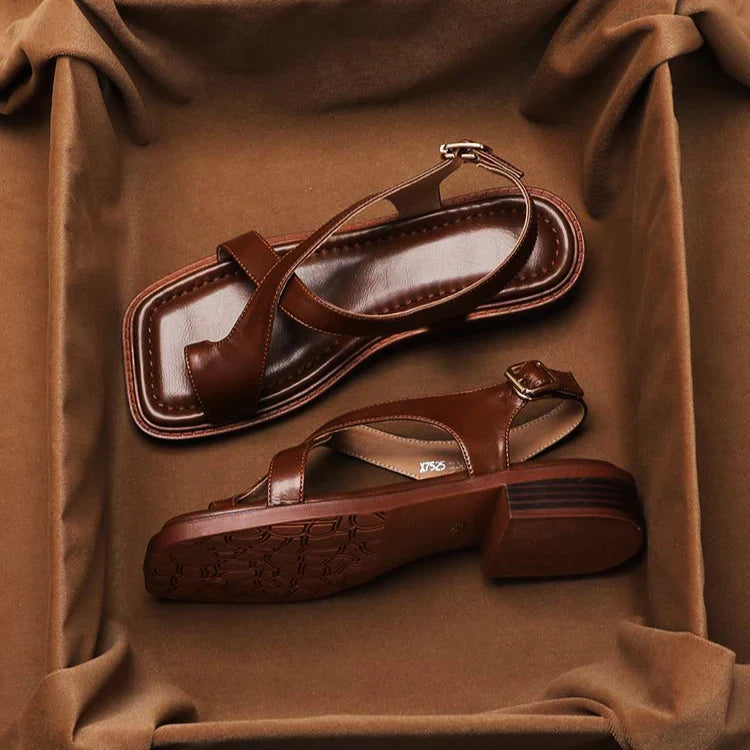 Sienna | Ankle Strap Block Heel Sandals