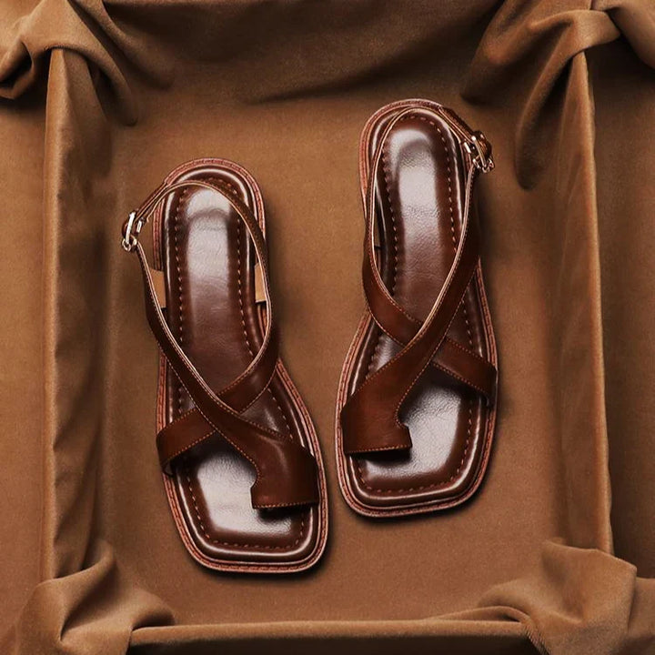 Sienna | Ankle Strap Block Heel Sandals