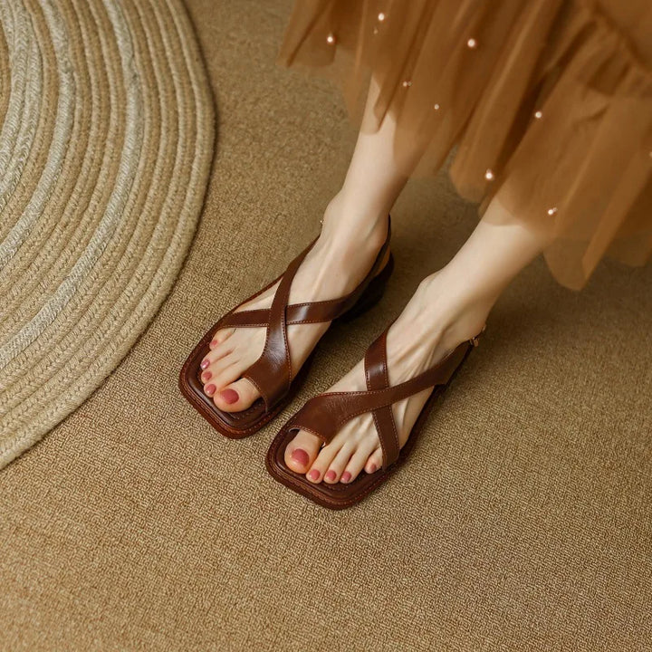 Sienna | Ankle Strap Block Heel Sandals