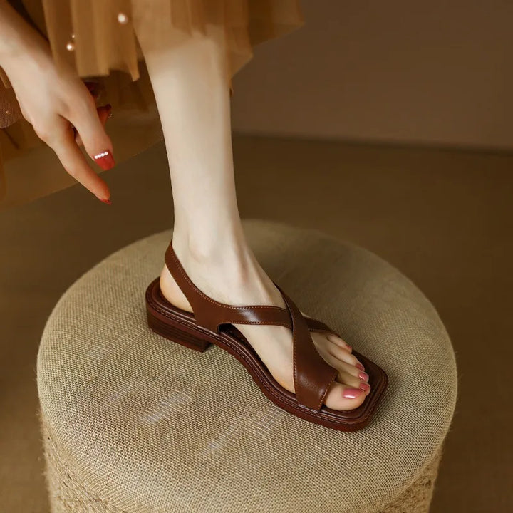 Sienna | Ankle Strap Block Heel Sandals