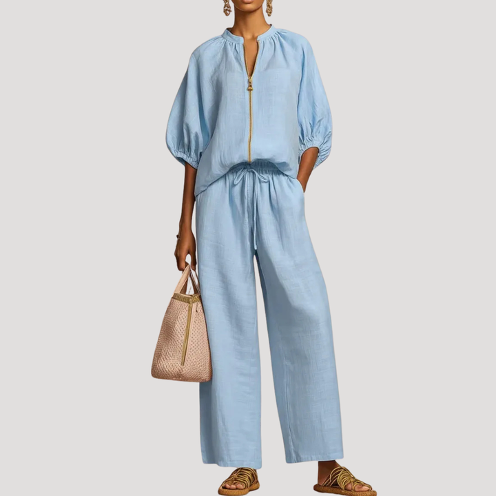 Willa | Zip Front Two Piece Set