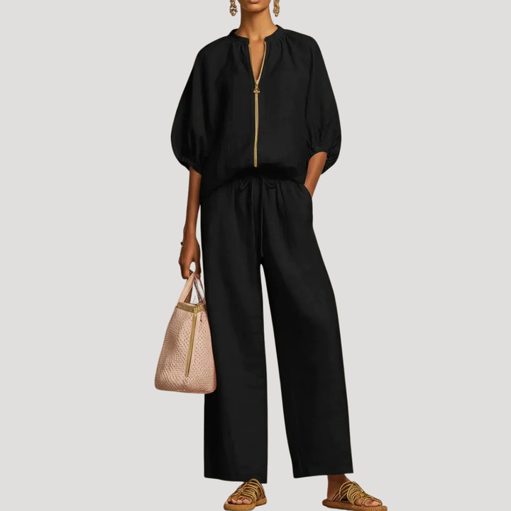 Willa | Zip Front Two Piece Set